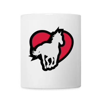 Cheval - Mug blanc - blanc - Devant