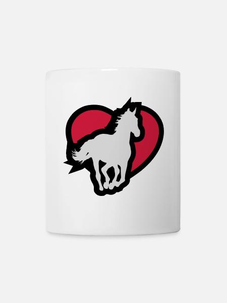 Cheval - Mug blanc - blanc