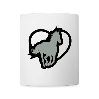 Cheval - Mug blanc - blanc - Devant