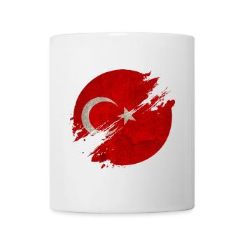 Türkei Kreis / Flagge Geschenk Nationalflagge - Tasse - Weiß - Vorne