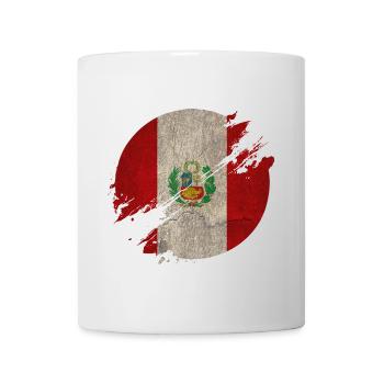 Peru Circle / Flag Gift National Flag - Mug - white - Front