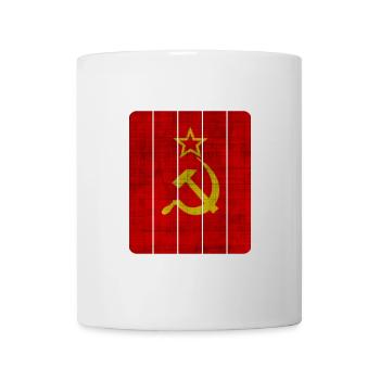 URSSR Barres Vintage Design / cadeau communisme - Mug blanc - blanc - Devant