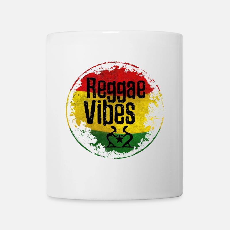 Reggae Vibes Paix Amour - Mug blanc - blanc