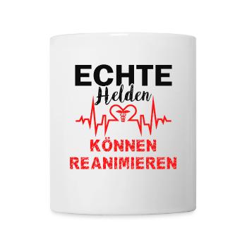 REAL heroes can resuscitate doctors paramedics - Mug - white - Front