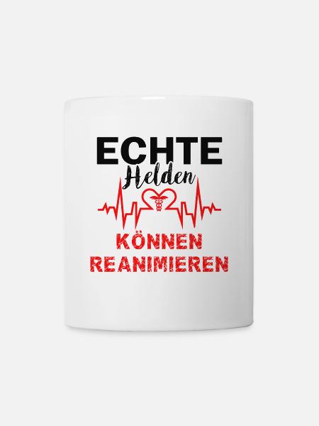 Les vrais héros peuvent réanimer médecins ambulanciers - Mug blanc - blanc