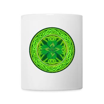 Celtic Four-Leaf Clover - Mug - white - Front