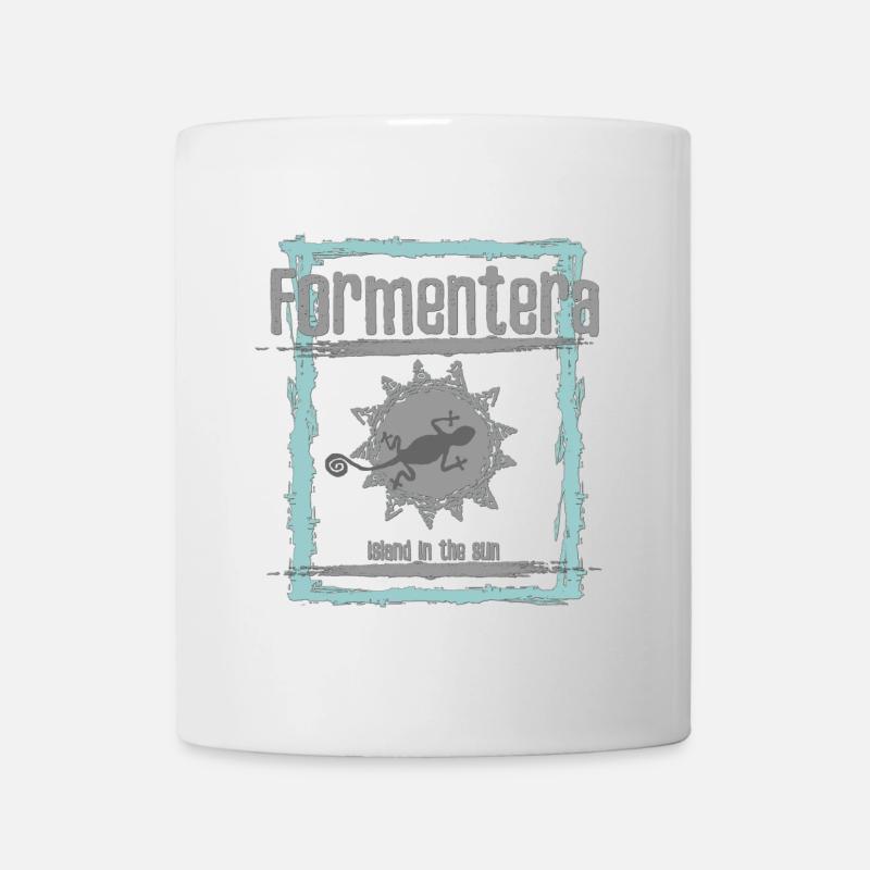 Formentera Sonneninsel Design - Tasse - Weiß