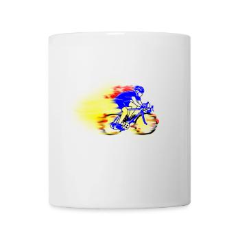 racing bicycle - Mug - white - Front