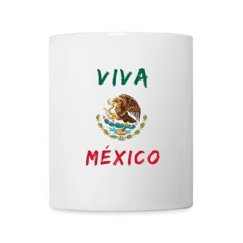 Viva Mexico Mexiko / Geschenk Wappen - Tasse - Weiß - Vorne