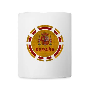 Espagne Espana cercle avec des armoiries vintage / cadeau - Mug blanc - blanc - Devant