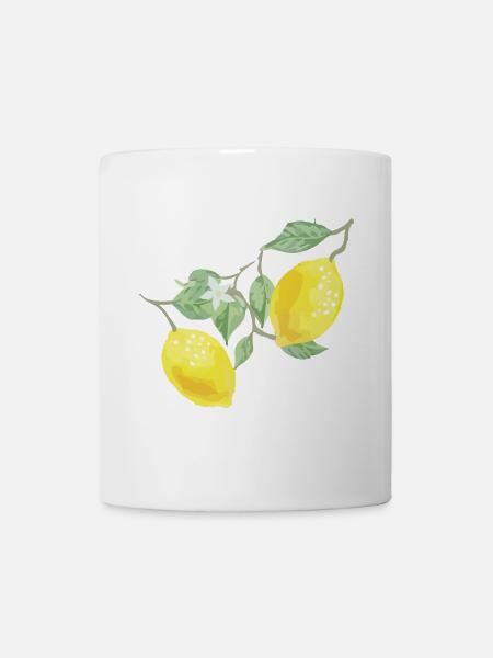 Citrons - Mug blanc - blanc
