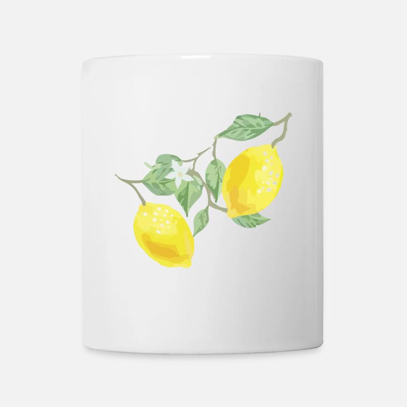 Zitronen - Tasse - Weiß