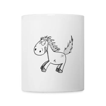 Fährt Nicht I Lustiges Pferde Comic Geschenk - Tasse - Weiß - Vorne