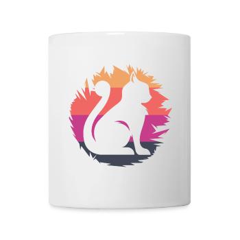 Cat Icon Colors Illustration Icon - Mug - white - Front
