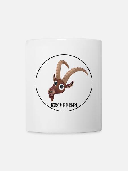 Bock auf Turnen Logoprint - Mug - white