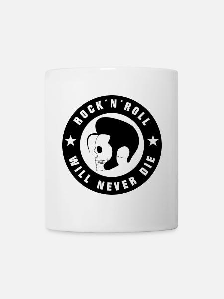 Rock and Roll und Rockabilly - Tasse - Weiß