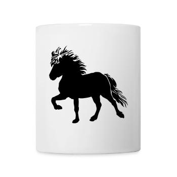 Cheval islandais mignon Tölt 5, islandais, poney islandais - Mug blanc - blanc - Devant