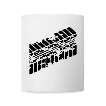 Tyre footprint - Mug - white - Front
