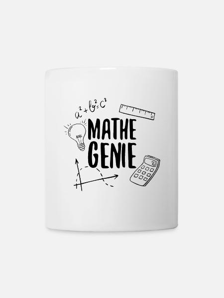 Mathe-Genie Mathematik Genie Rechenkünstler Mathe - Tasse - Weiß