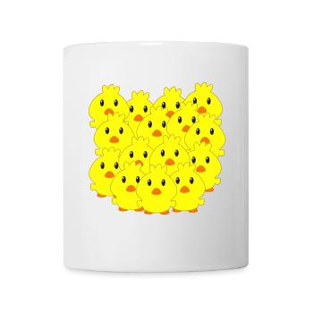 Küken, Ostern, Tiere für Kinder, süßes Kücken - Tasse - Weiß - Vorne