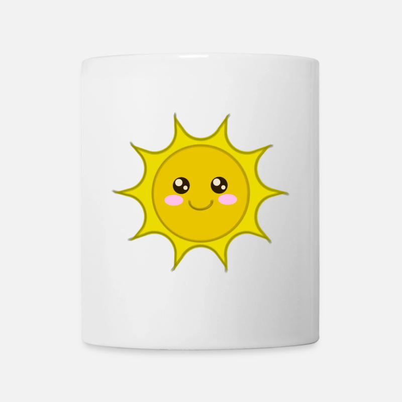 Soleil, mignon mignon soleil, soleil, cool bébé chemise - Mug blanc - blanc