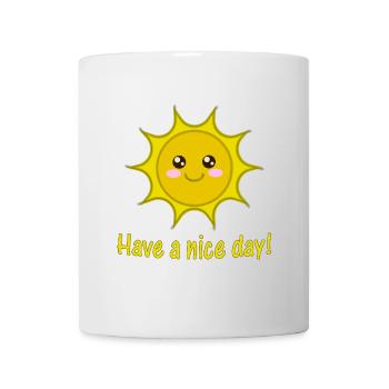 bonne journée, soleil, soleil, soleil, soleil - Mug blanc - blanc - Devant