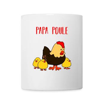 Papa Henne - Tasse - Weiß - Vorne