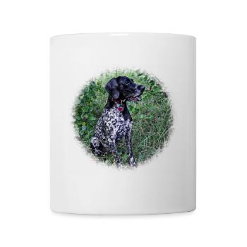 Pointer Hound Dog allemand - Mug blanc - blanc - Devant
