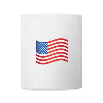 Amerikanische Flagge - Tasse - Weiß - Vorne