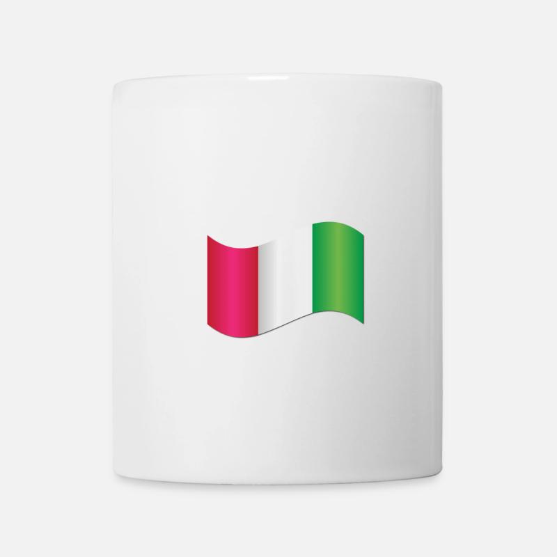 Drapeau italien - Mug blanc - blanc