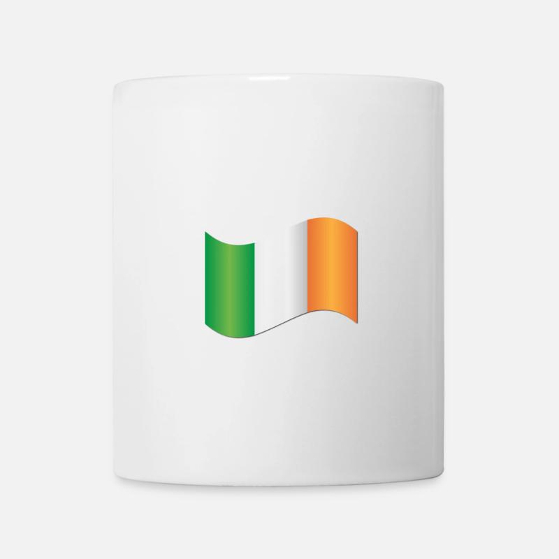 Drapeau irlandais - Mug blanc - blanc