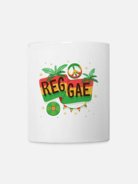 Reggae Flag Rainbow Vibe - Mug - white
