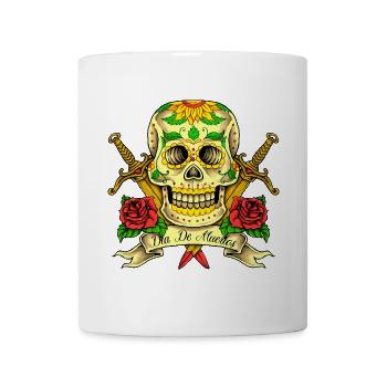 Skull of the Day of the Dead - Mug - white - Front
