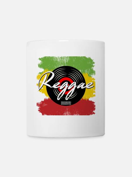 Reggae Schallplatte Vibes - Tasse - Weiß