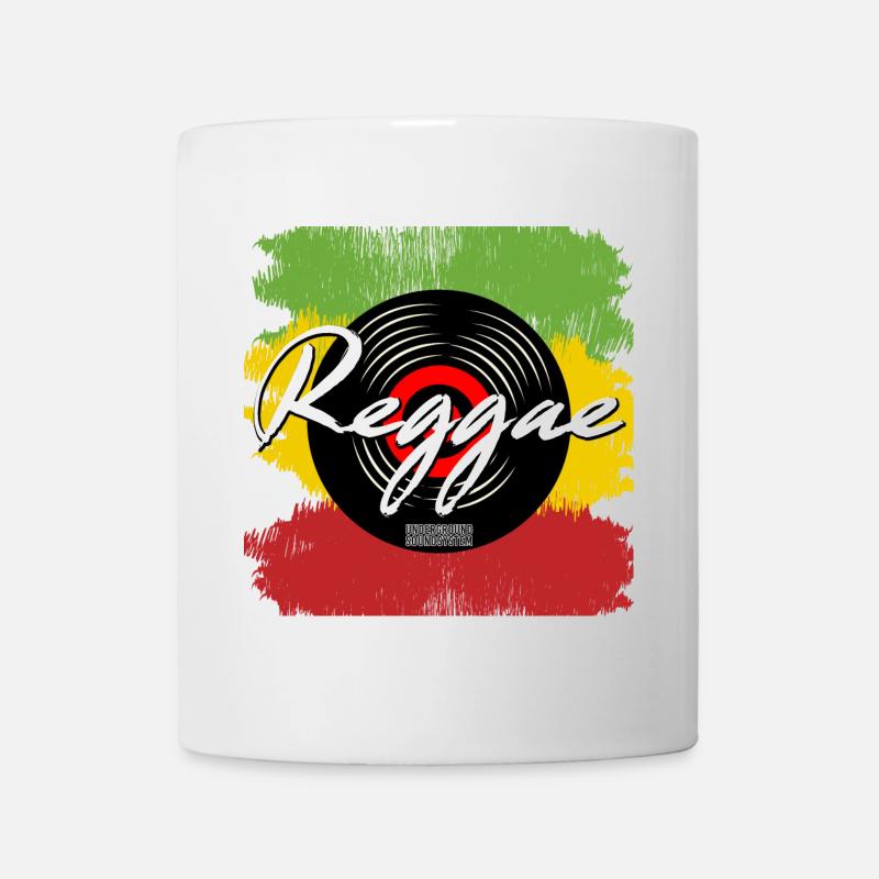 Reggae Schallplatte Vibes - Tasse - Weiß