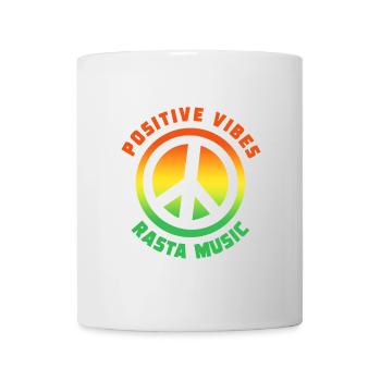 Positive Vibes Rastamusic Peace - Tasse - Weiß - Vorne