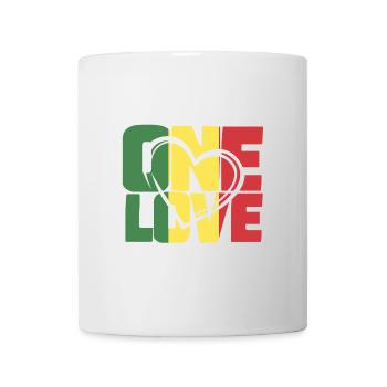One Love Reggae Palette - Tasse - Weiß - Vorne