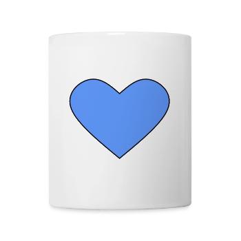 Blue heart - Mug - white - Front