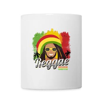 Portrait de l’ambiance reggae rasta - Mug blanc - blanc - Devant