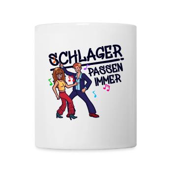Schlagerparty Schlager Music Dancing Celebrate Saying - Mug - white - Front