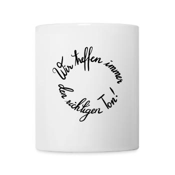 Inspirierender Kreisdruckspruch für Motivation - Tasse - Weiß - Vorne