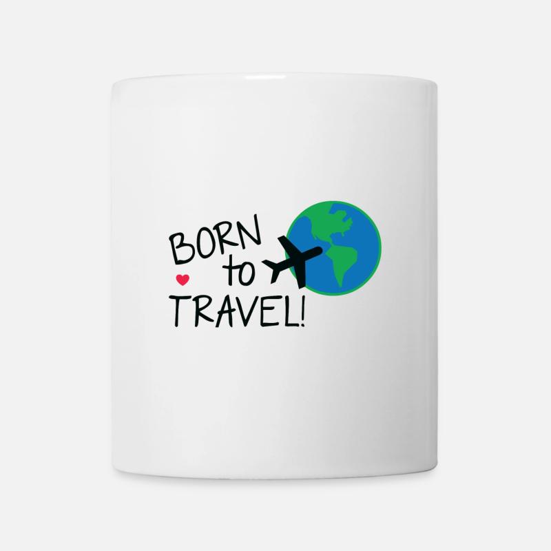 Born To Travel - Mug - white