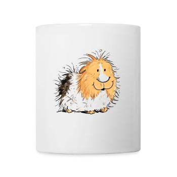 Knuddeliges Meerschweinchen I Meerwutzchen Comic - Tasse - Weiß - Vorne