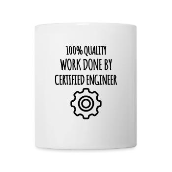 Ingenieur und Qualität - Tasse - Weiß - Vorne