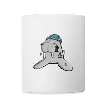 Happy Walrus I Northern German I holiday gift - Mug - white - Front