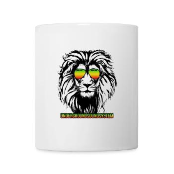 Lion Rainbow Sunglasses - Mug - white - Front