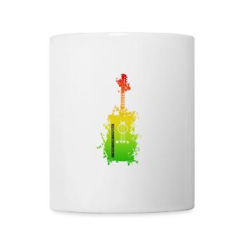 Regenbogen Splatter Gitarre - Tasse - Weiß - Vorne