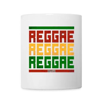 Reggae Font Block Graphic - Mug - white - Front