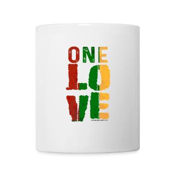 One Love Reggae Ribbon - Mug - white - Front