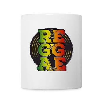 Reggae Neonfarben Logo - Tasse - Weiß - Vorne